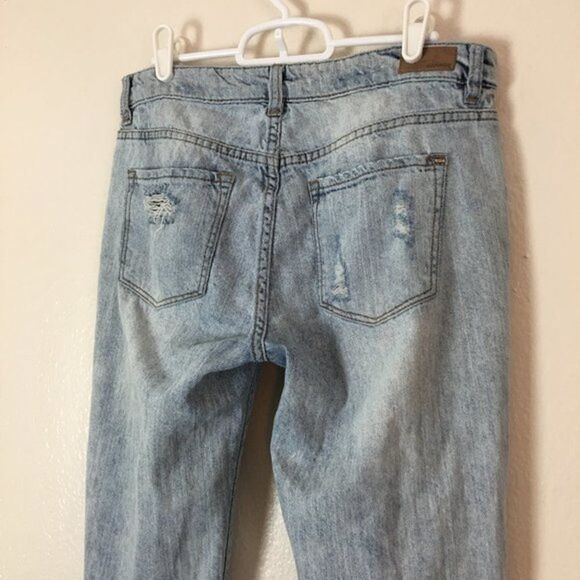 Garage Boyfriend Jeans Women’s Size 5 31x28 All Cotton Denim Acid Wash Style - Picture 9 of 9